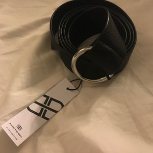 NWT B-Low the Belt black vegan leather belt